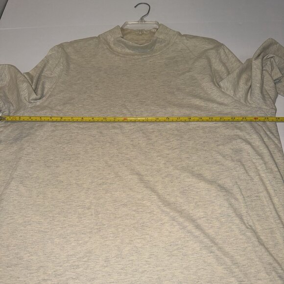 Woman Within Cream Turtleneck Shirt Tunic Mockneck 1X 22-24 Capsule Basic - Picture 6 of 8